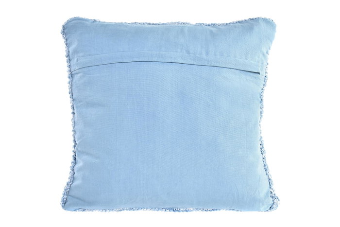 DKD Home Decor Cojín Algodón Poliéster 45x10x45 Azul Celeste Surtido