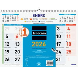 Finocam L-430x310 mm Mv Calendario De Pared Mixto Color 2026