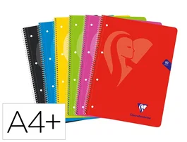 Clairefontaine Cuaderno Espiral Mimesys DIN A4+ 160 Páginas Cuadriculado 5 mm