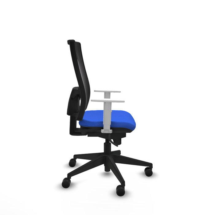 PIQUERAS Y CRESPO Silla de oficina Horna con mecanismo Sincro, Azul y Negro