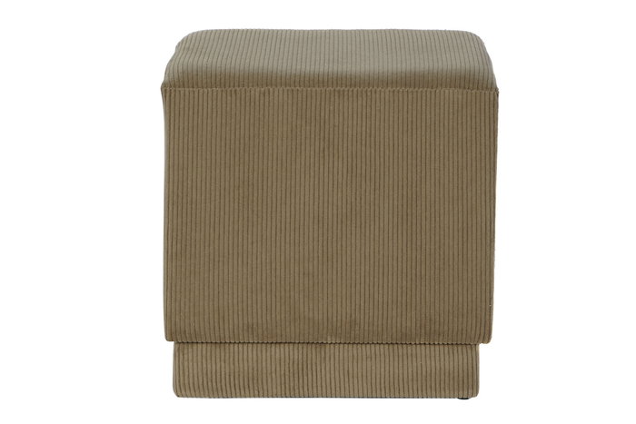 DKD Home Decor Reposapiés Marrón 40x40x40 cm (2 Unidades) Poliéster MDF