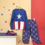 Pijama Largo Single Jersey Avengers Capitan America Rojo 14 Años