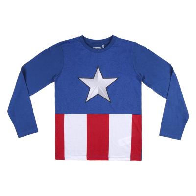 Pijama Largo Single Jersey Avengers Capitan America Rojo 14 Años