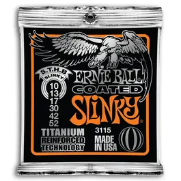 Ernieball Juego Eléctrica S. Coated Titanium 10-52