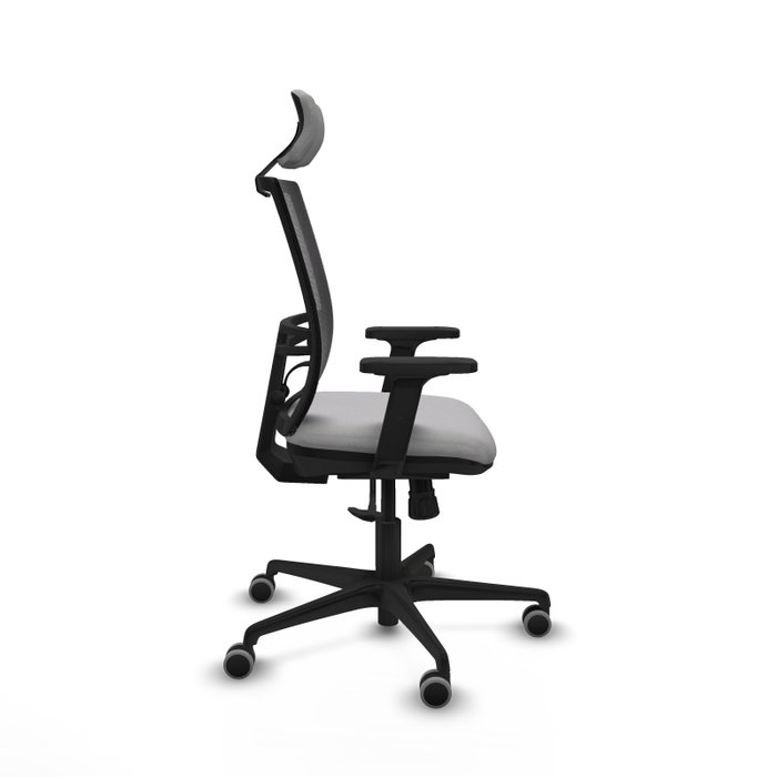 PIQUERAS Y CRESPO Silla de oficina Yunquera con mecanismo Sincro, Gris claro y Negro PIQUERAS Y CRESPO Silla de oficina Yunquera con mecanismo Sincro, Gris claro y Negro