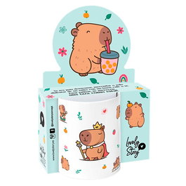 LOVELY STORY Taza Majesty Capibara Cerámica 330ml