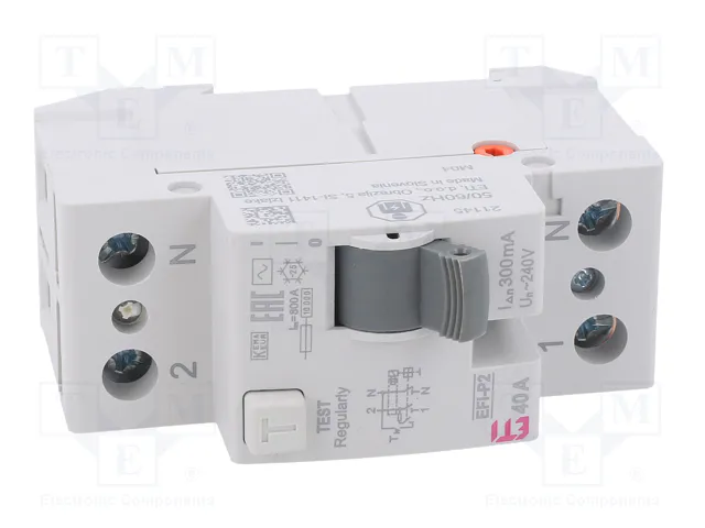 ETI POLAM EFI-P2 AC 40/0.3 Interruptor Diferencial 2 Polos