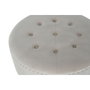 DKD Home Decor Descalzadora de Poliéster y MDF con Tapa, Beige
