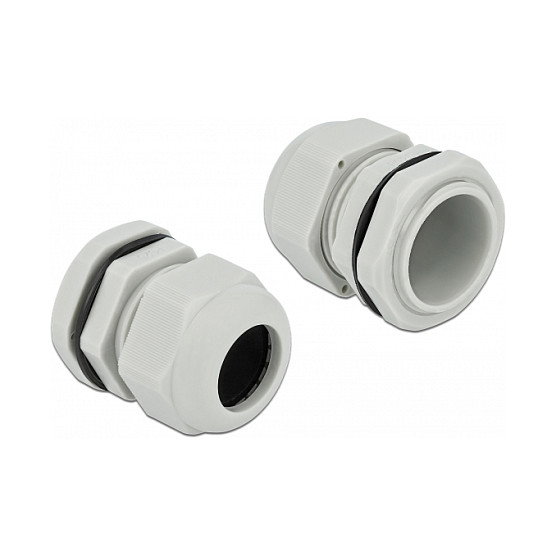 DeLOCK Prensacables PG25 Gris, Pack de 10 unidades