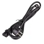 Akyga AK-PC-01A Cable de Alimentación PC Negro 1.5m IEC C13 Macho CEE 7/7 Hembra Angular 250V 10A