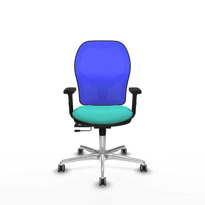 PIQUERAS Y CRESPO Silla de oficina Jorquera con mecanismo Sincro/Traslack, Turquesa y Azul PIQUERAS Y CRESPO Silla de oficina Jorquera con mecanismo Sincro/Traslack, Turquesa y Azul