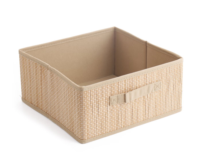 Inde Confortime Cesta de Ordenación Bambú/TNT 31x31x14 cm (12 Unidades) Inde Confortime Cesta de Ordenación Bambú/TNT 31x31x14 cm (12 Unidades)
