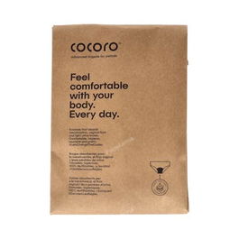 COCORO Braguita Menstrual Negra Flujo Moderado Talla XS