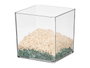 Giftdecor Jarron Decorativo Aparenza, Cuadrado de Acrilico Transparente, Dimensiones 10 cm Ancho x 10 cm Alto x 10 cm Largo (Set de 24)