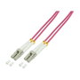 LogiLink Cable de fibra óptica OM4 LC/UPC - LC/UPC 5m Violeta