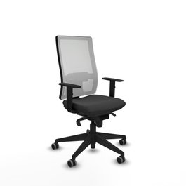 PIQUERAS Y CRESPO Silla de oficina Horna Gris oscuro y Blanco