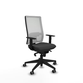 PIQUERAS Y CRESPO Silla de oficina Horna Gris oscuro y Blanco