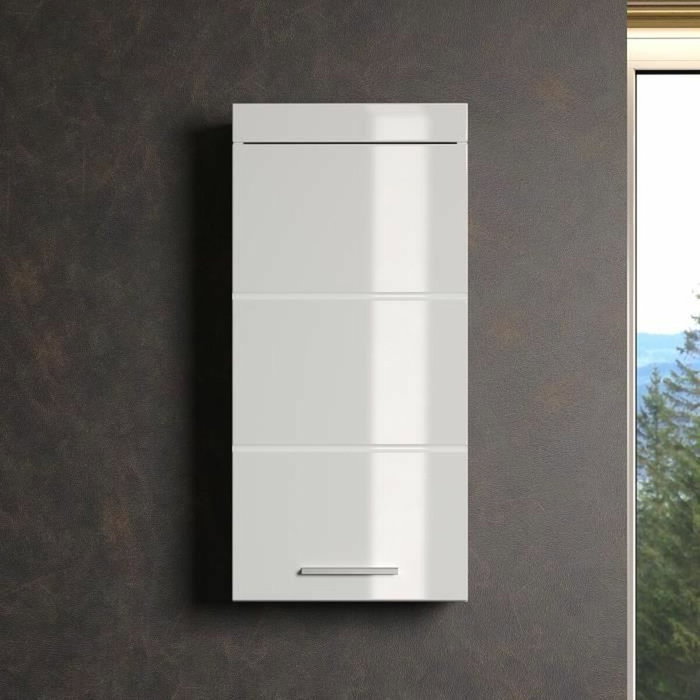 Trendteam Mueble contenedor alto para baño AMANDA - 1 puerta - Blanco