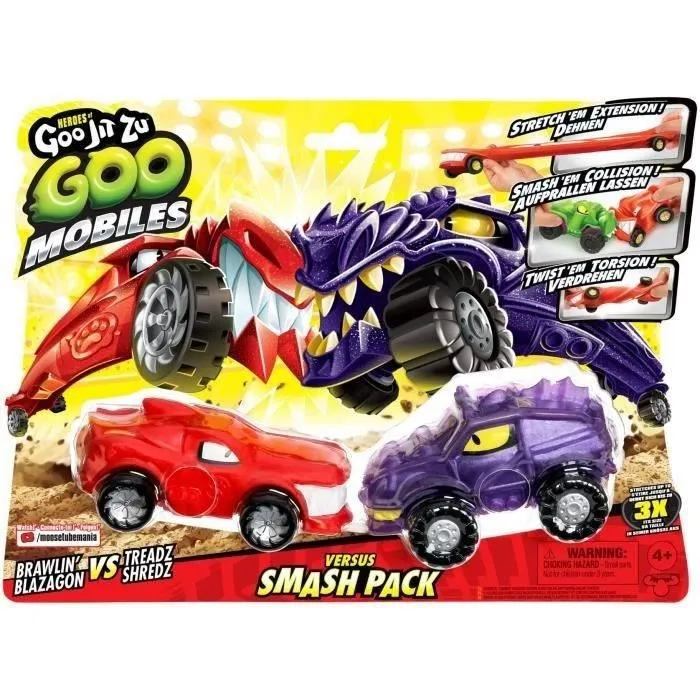 Moose Toys MOO0630996426753 Vehículos en Miniatura Goo Mobiles Blazagon vs Treads Shredz Moose Toys MOO0630996426753 Vehículos en Miniatura Goo Mobiles Blazagon vs Treads Shredz
