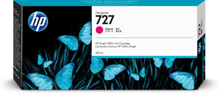 HP Cartucho de Tinta 727 Magenta 300ml F9J77A HP Cartucho de Tinta 727 Magenta 300ml F9J77A
