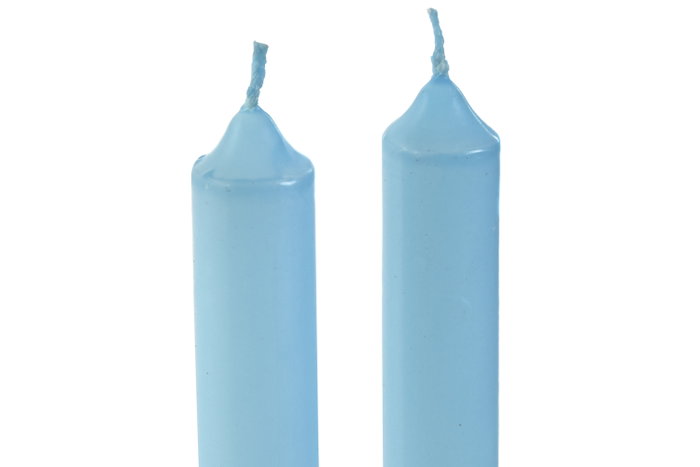 DKD Home Decor Set de 2 Velas de Cera de Parafina Azul 2x2x25 cm DKD Home Decor Set de 2 Velas de Cera de Parafina Azul 2x2x25 cm