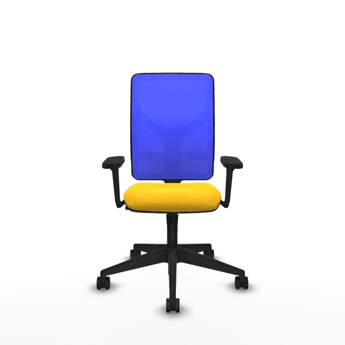 PIQUERAS Y CRESPO Silla de oficina Motilla con mecanismo Sincro, Amarillo y Azul PIQUERAS Y CRESPO Silla de oficina Motilla con mecanismo Sincro, Amarillo y Azul