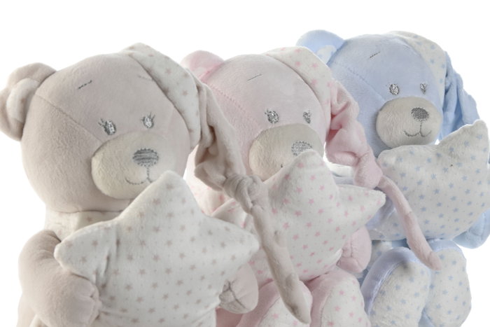 DKD Home Decor Peluche Manta Bebé Rosa, Azul, Beige Poliéster 100 x 1 x 80 cm Set 2 Piezas DKD Home Decor Peluche Manta Bebé Rosa, Azul, Beige Poliéster 100 x 1 x 80 cm Set 2 Piezas
