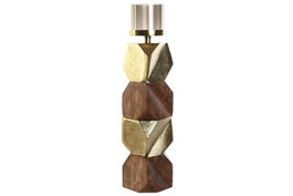 DKD Home Decor Portavelas de Aluminio y Cristal Dorado