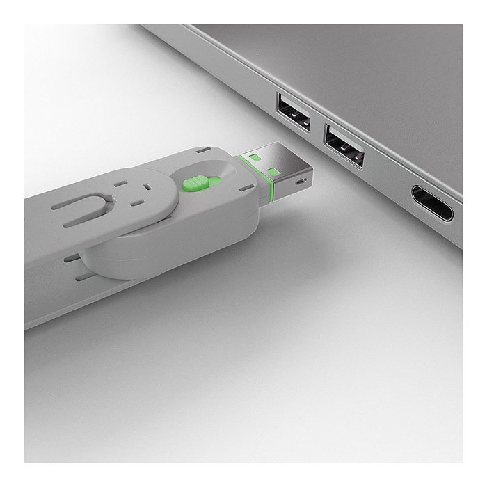 Lindy Bloqueador de puerto USB Tipo A, Pack de 4 + Llave, Verde Lindy Bloqueador de puerto USB Tipo A, Pack de 4 + Llave, Verde