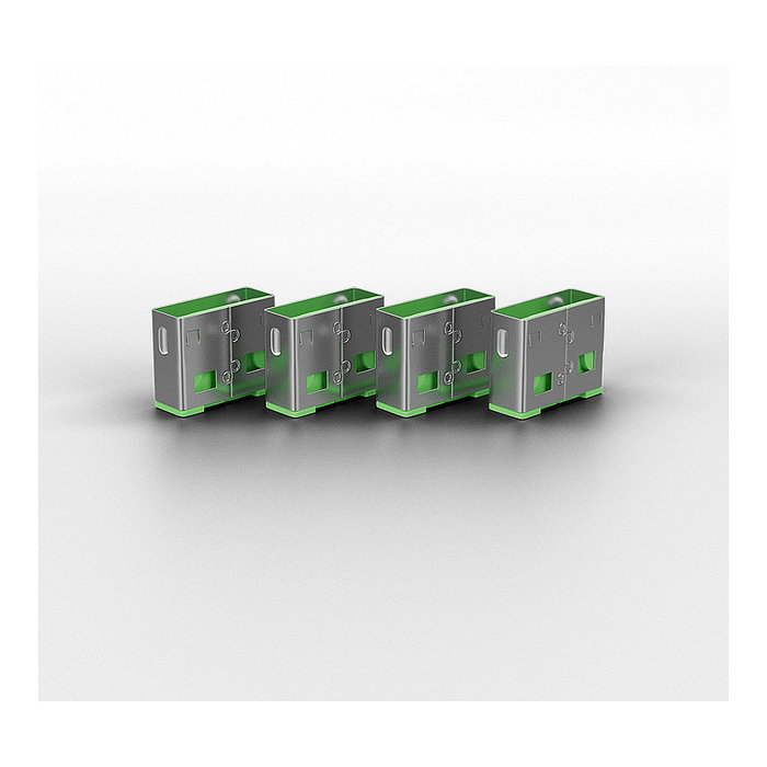 Lindy Bloqueador de puerto USB Tipo A, Pack de 4 + Llave, Verde Lindy Bloqueador de puerto USB Tipo A, Pack de 4 + Llave, Verde