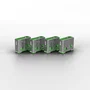 Lindy Bloqueador de puerto USB Tipo A, Pack de 4 + Llave, Verde