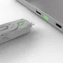 Lindy Bloqueador de puerto USB Tipo A, Pack de 4 + Llave, Verde