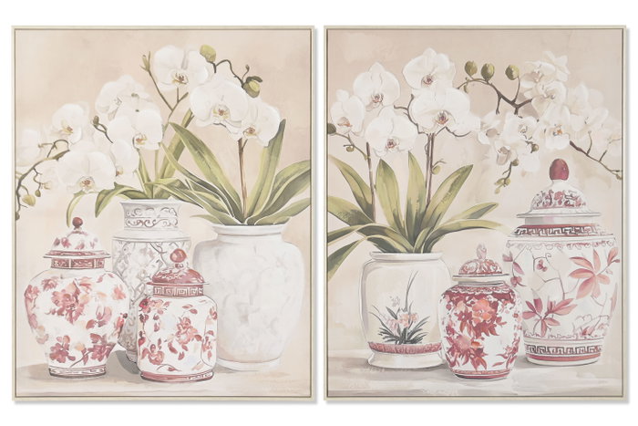 DKD Home Decor Cuadro Lienzo Jarrones 2 Surt. 82,5x3,5x102,5 cm DKD Home Decor Cuadro Lienzo Jarrones 2 Surt. 82,5x3,5x102,5 cm