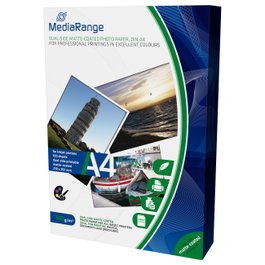 MediaRange Papel Fotográfico Mate A4 140g 100 Hojas Dual