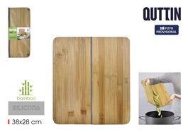 Quttin Tabla Cortar Plegable Bambú 32 x 28 cm (12 Unidades)