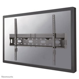 Neomounts Soporte de Pared Fijo LFD-W1640MP para Pantallas de 37-75", Soporta 35kg, VESA 200x200-600x400mm, Profundidad 6,2cm, Espacio para Media Player/Mini PC, Negro