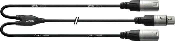 Cordial Cable Y Xlr Hembra/2 Xlr Macho 30 Cm