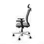 PIQUERAS Y CRESPO Silla de oficina Haches con mecanismo Sincro/Traslack Gris