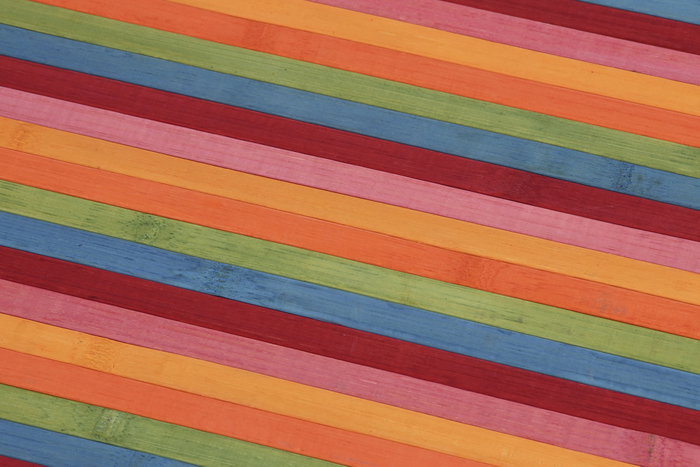 DKD Home Decor Alfombra de Bambú Rayas Multicolor 160x230