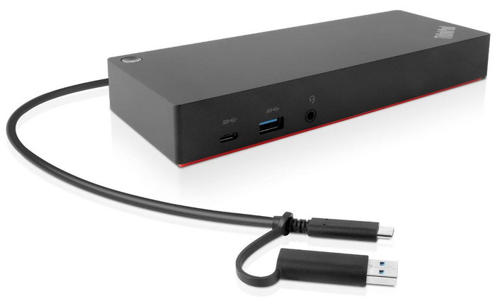 Lenovo ThinkPad Hybrid USB-C Dock con USB-A Negro