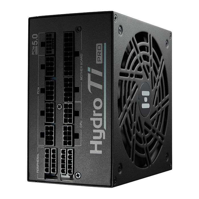 FSP Hydro Ti PRO ATX 3.0 Gen 5.1 Fuente de Alimentación 1000W 80+ Titanium Completamente Modular para PC Negro