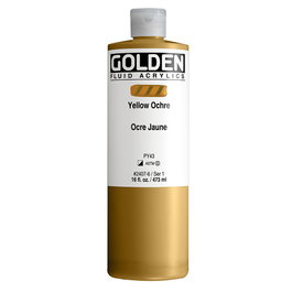 Golden Fluid Colores Acrílicos Ocre Amarillo 473 ml