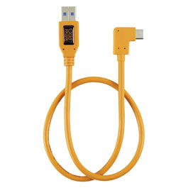 Tether USB 3.0 a USB-C Adapter Pigtail 50cm Naranja