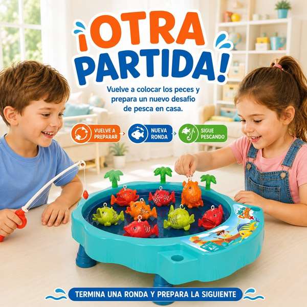JugaToys Juego de pesca en mesa