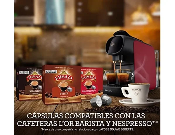 Saimaza Café Espresso Extra Fuerte Intensidad 11, 20 Cápsulas