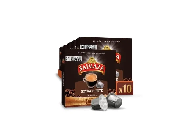 Saimaza Café Espresso Extra Fuerte Intensidad 11, 20 Cápsulas