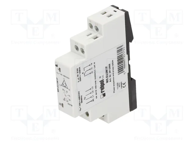 RELPOL MR-EU3M1P Relé de monitorización de tensión 3 x 400V AC SPDT RELPOL MR-EU3M1P Relé de monitorización de tensión 3 x 400V AC SPDT