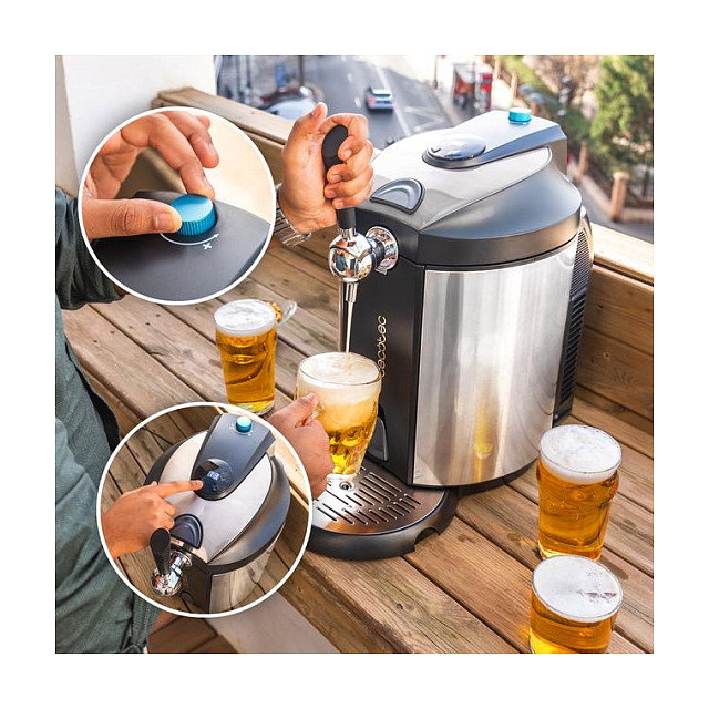 Cecotec BeerFlow Steel 5000 5 L Negro Cecotec BeerFlow Steel 5000 5 L Negro