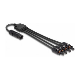 DeLOCK Cable divisor solar DL4 1 x macho a 4 x hembra 50 cm negro