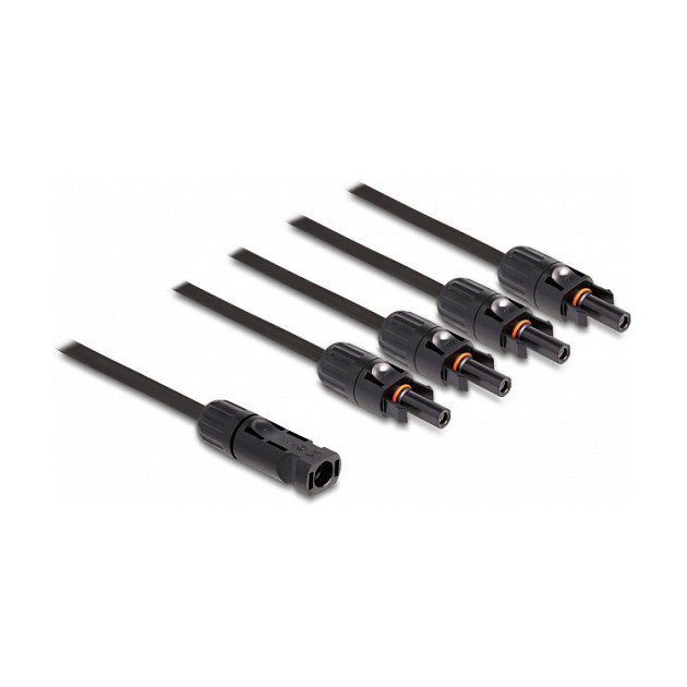 DeLOCK Cable divisor solar DL4 1 x macho a 4 x hembra 50 cm negro